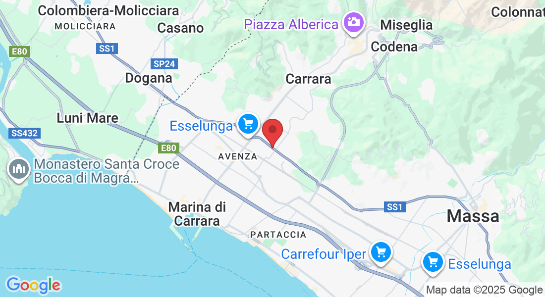 SS 1, 32B, 54033 Carrara MS, Italia