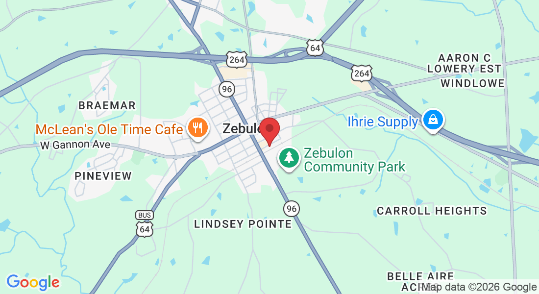 140 E Vance St, Zebulon, NC 27597, USA