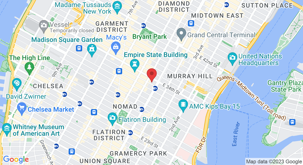 33 E 33rd St, New York, NY 10016, USA