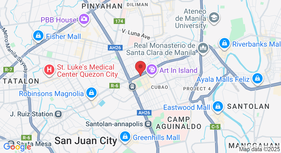 2 General Malvar Ave, Cubao, Quezon City, 1109 Metro Manila, Philippines