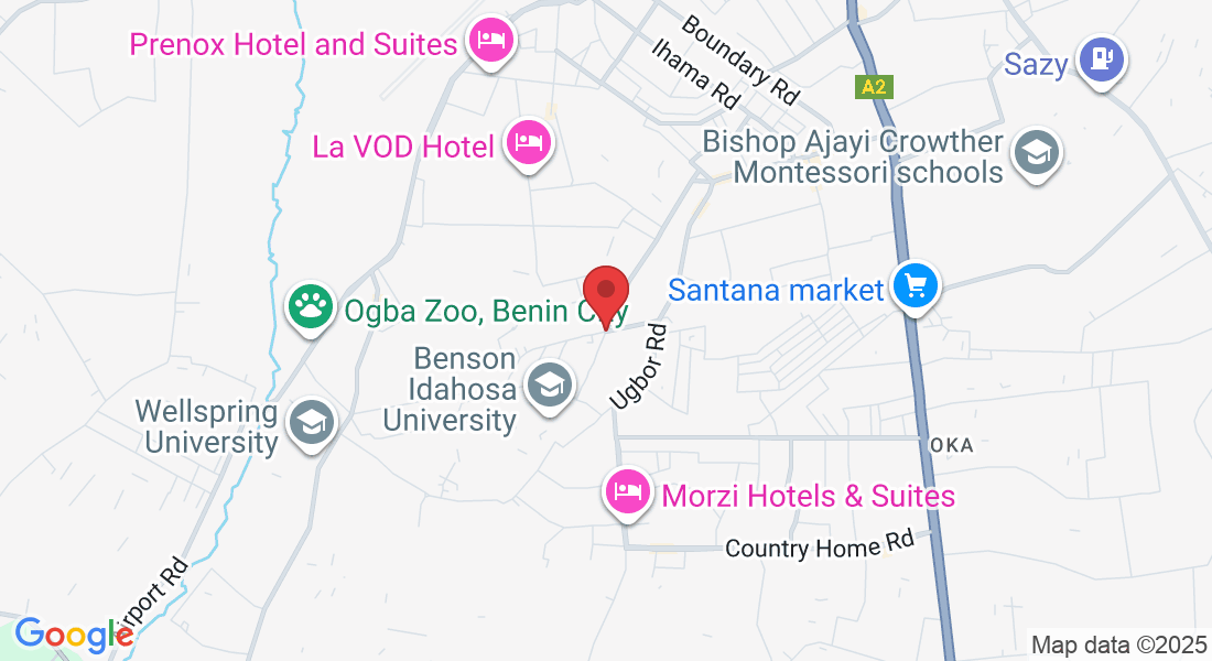 B.i.u. Rd & 2nd Ugbor Rd, Oka, Benin City 300102, Edo, Nigeria