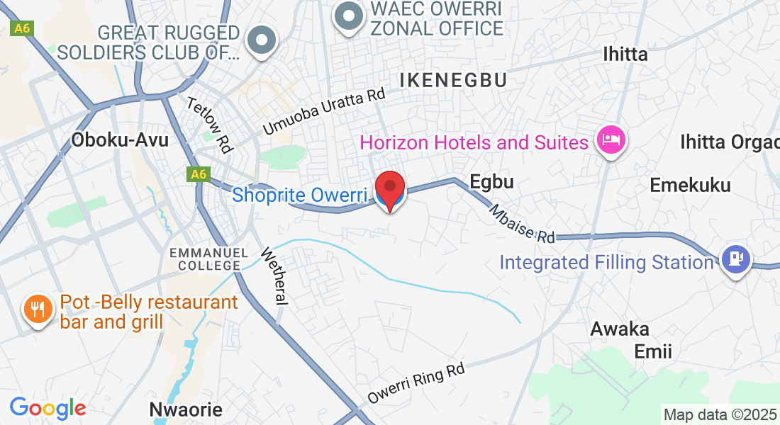 Egbu Rd, Owerri 460241, Imo, Nigeria