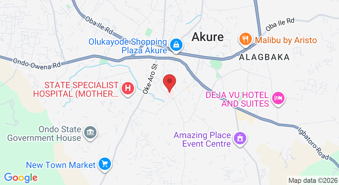 122 Hospital Rd, Akure 340283, Ondo, Nigeria