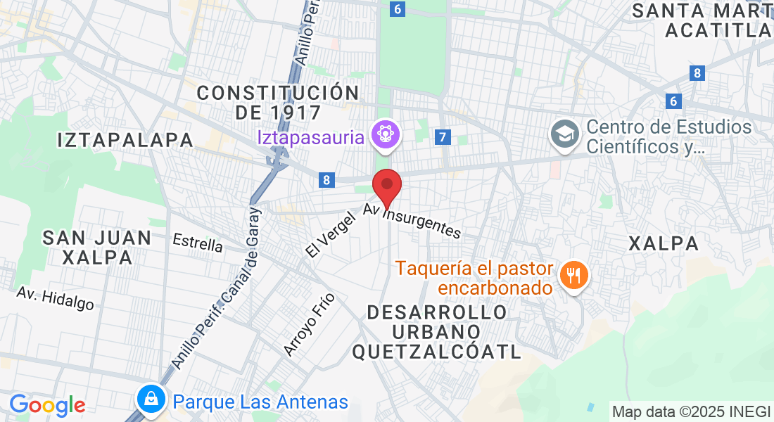 Ignacio Manuel Altamirano 66, Las Peñas, Sta Cruz Meyehualco, Iztapalapa, 09700 Ciudad de México, CDMX, México