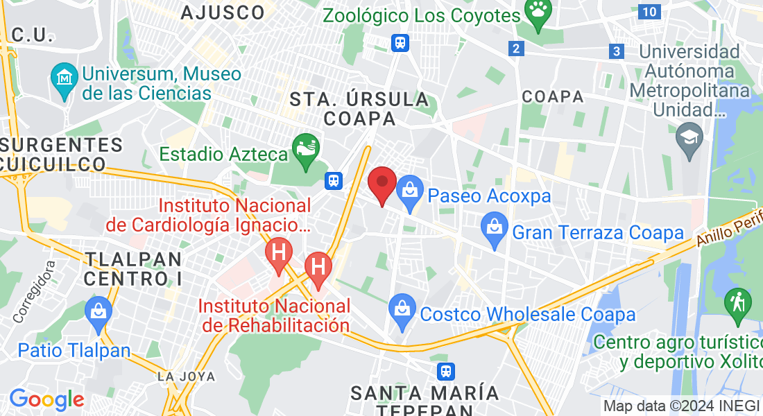 Av. acoxpa 337, Coapa, Villa Lázaro Cárdenas, Tlalpan, 14370 Ciudad de México, CDMX, México