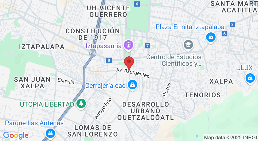 Ignacio Manuel Altamirano 66, Las Peñas, Sta Cruz Meyehualco, Iztapalapa, 09700 Ciudad de México, CDMX, México