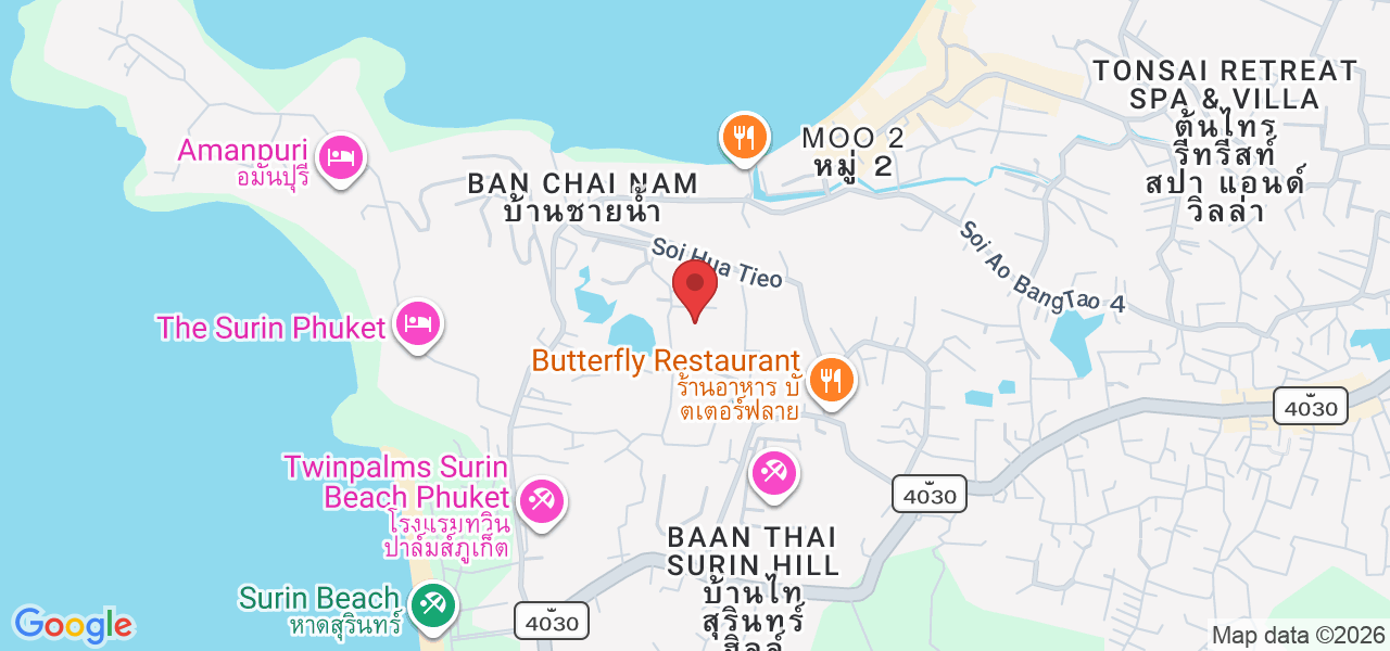 110/111 Moo 3 Srisoontorn Rd, Surin Soi 8, Cherngtalay, Thalang,, Phuket, อำเภอถลาง ภูเก็ต 83110, Thailand