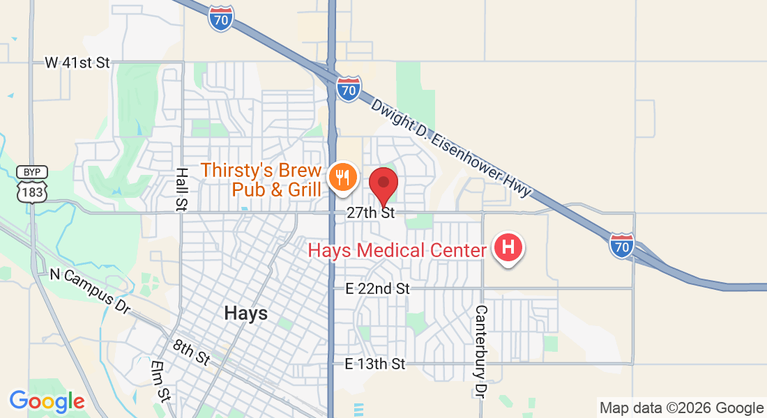 1501 E 27th St, Hays, KS 67601, USA