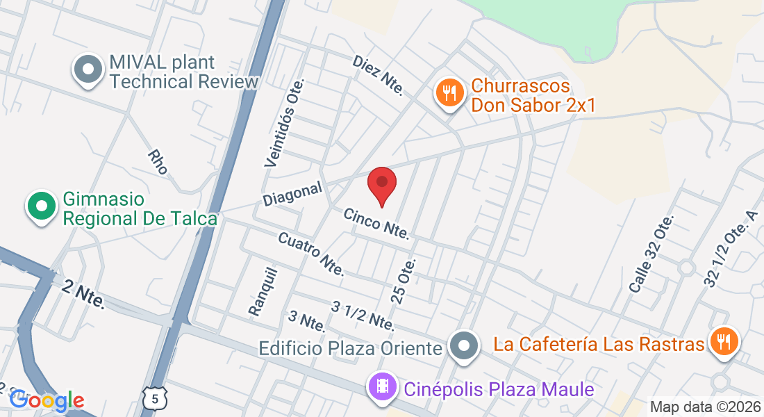 Cinco Nte. 3258, Talca, Maule, Chile