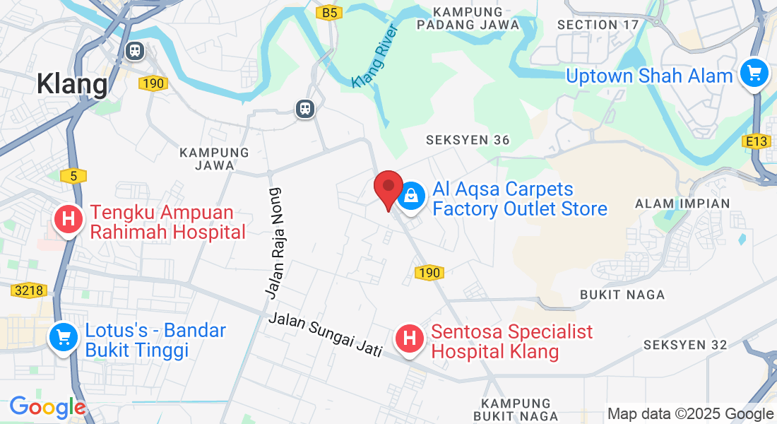1G, Lorong Samarinda 31/Ks7, Taman Maznah, 41000 Klang, Selangor, Malaysia