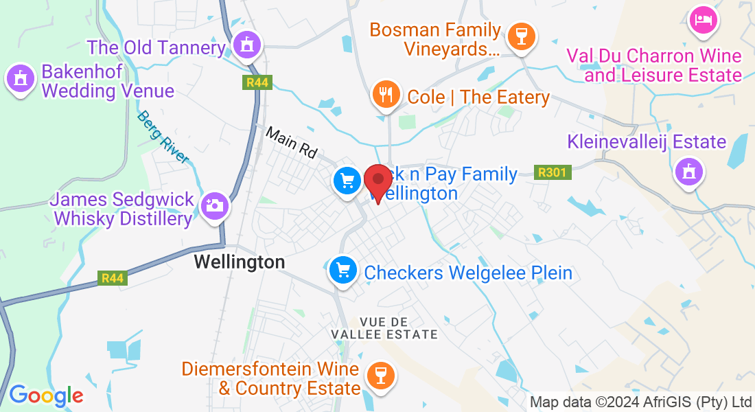 North, 38 Jan Van Riebeeck St, Wellington, 7655, South Africa
