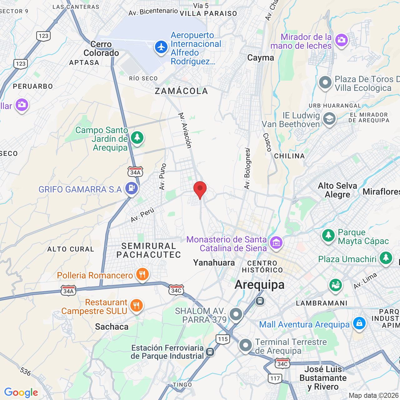 Los Pinos, Cerro Colorado 04014, Perú