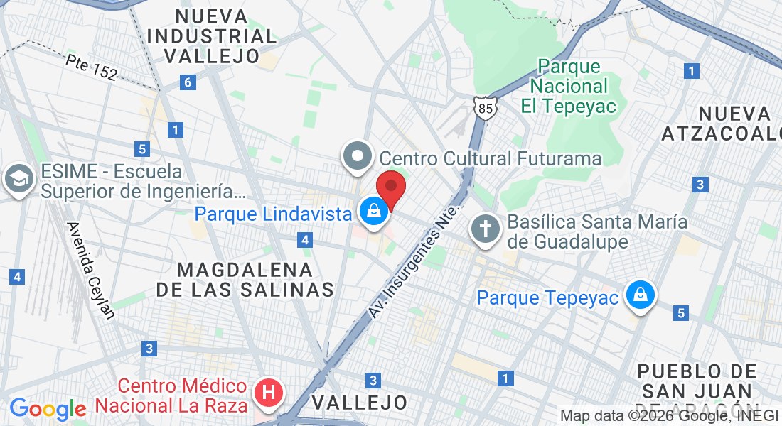 Latacunga 706, Lindavista Sur, Gustavo A. Madero, 07300 Ciudad de México, CDMX, México