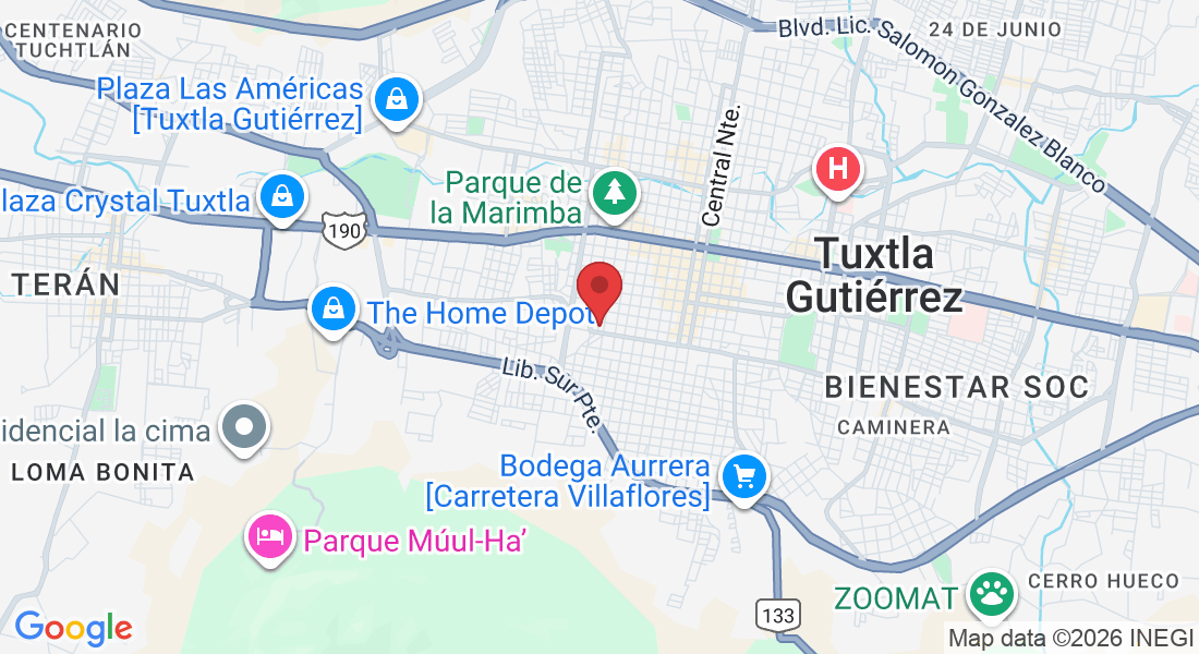 C. de la 9a. Pte. Sur 934, Las Canoitas, 29000 Tuxtla Gutiérrez, Chis., México