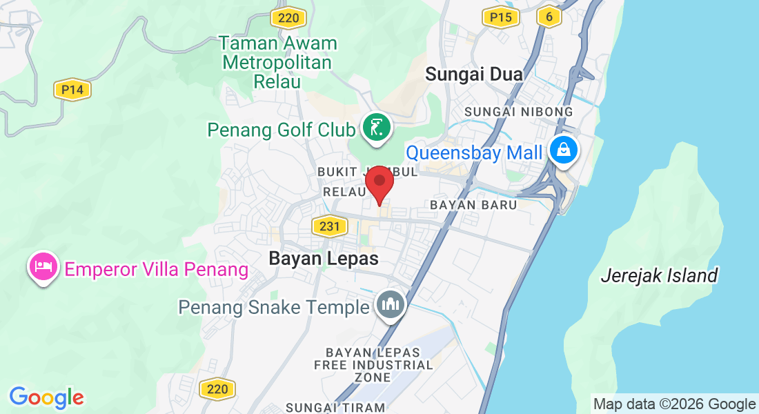 2-1-33A, Tingkat Mahsuri, The One, 11950 Bayan Lepas, Pulau Pinang, Malaysia