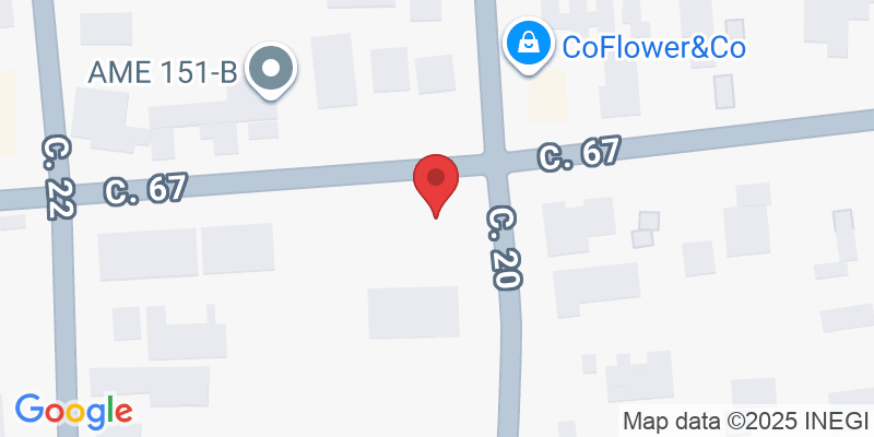 C. 20 249, entre 67 y 69, Montes de Amé, 97115 Mérida, Yuc., México