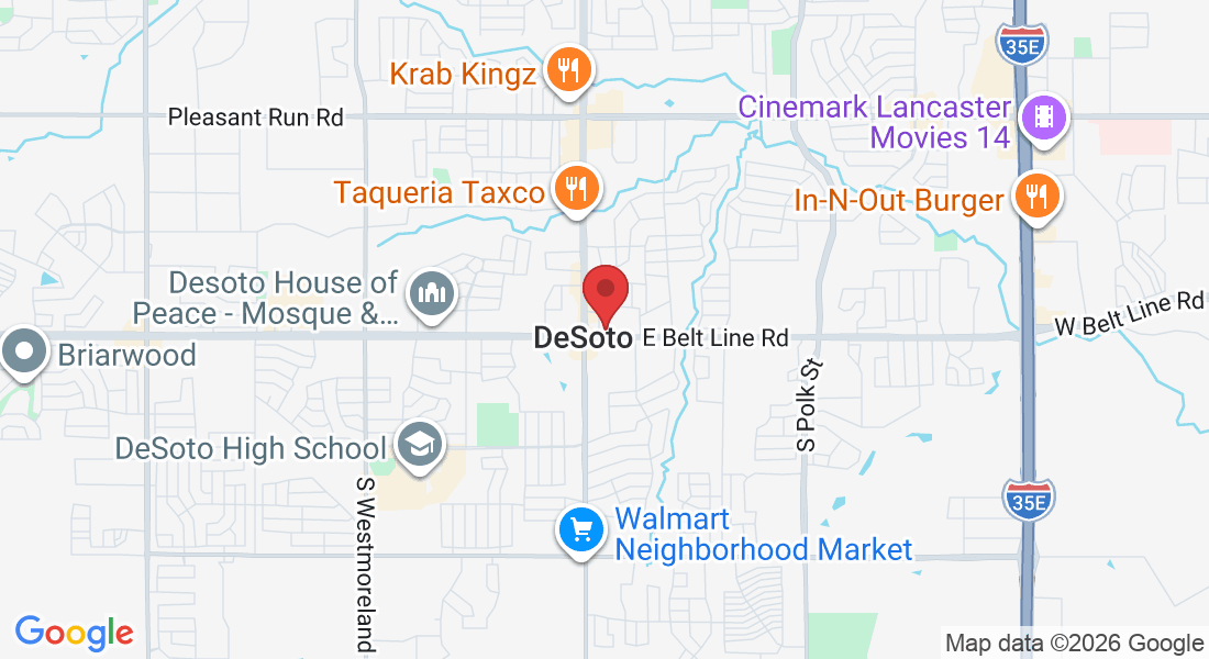 H4RV+3P, 201 E Belt Line Rd, DeSoto, TX 75115, USA
