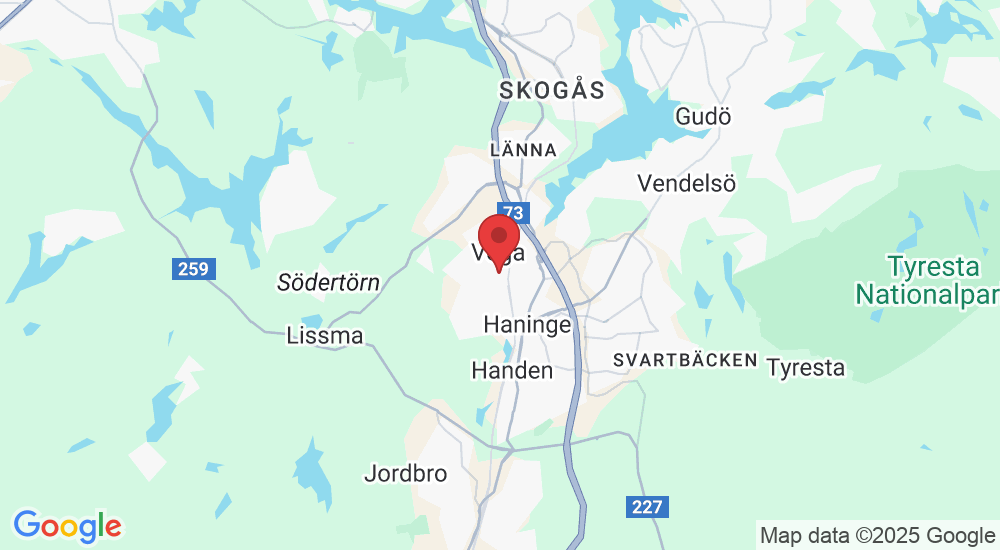 Vega Allé, Vega, Sverige
