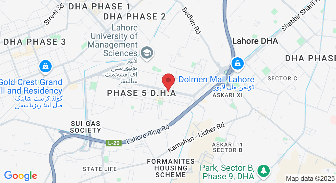 148, Sector C Phase 5 D.H.A, Lahore, 54910, Pakistan
