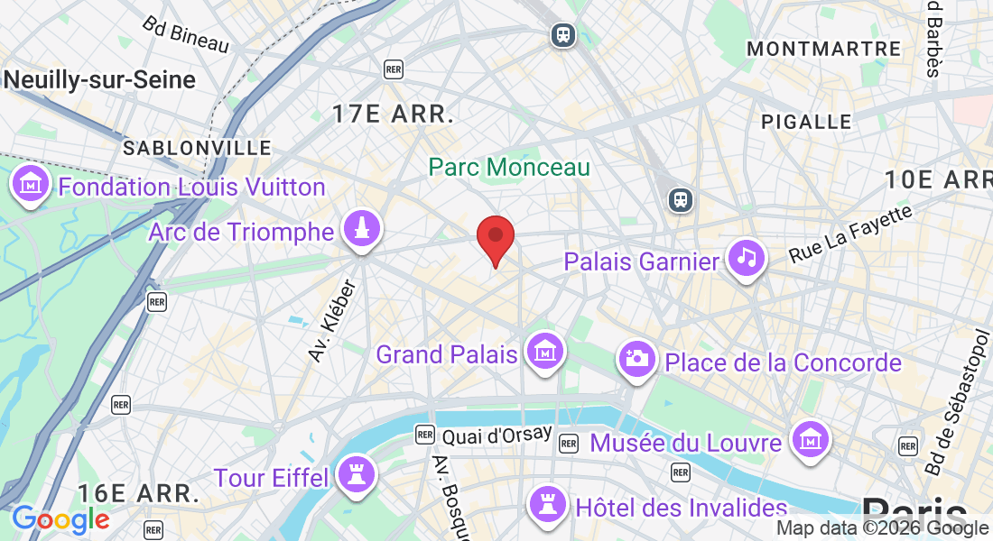 11 rue d'artois, Metro St philippe du Roule Métro, Av. Franklin Delano Roosevelt, 75008 Paris, France
