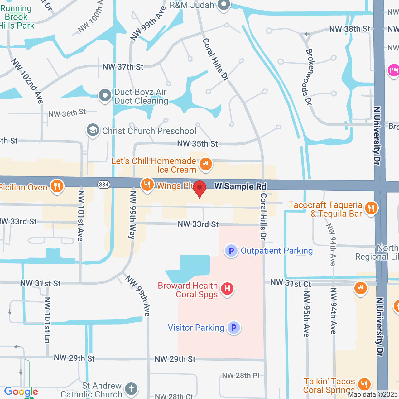 Atrium Plaza, 9750 W Sample Rd Suites C/D, Coral Springs, FL 33065, USA