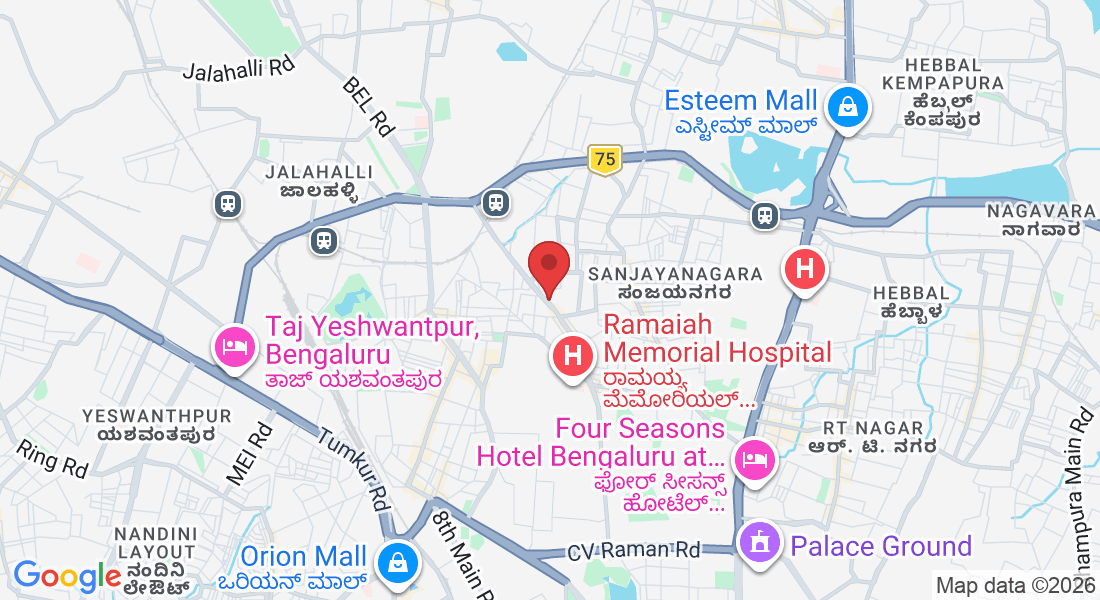 No 17-A, 2nd Floor 3rd Main, 3rd Block, Second Phase, New BEL Rd, opp. Duroflex Showroom, RMV Extension, Amarjyothi Layout, Raj Mahal Vilas 2nd Stage, R.M.V. 2nd Stage, Bengaluru, Karnataka 560094, India