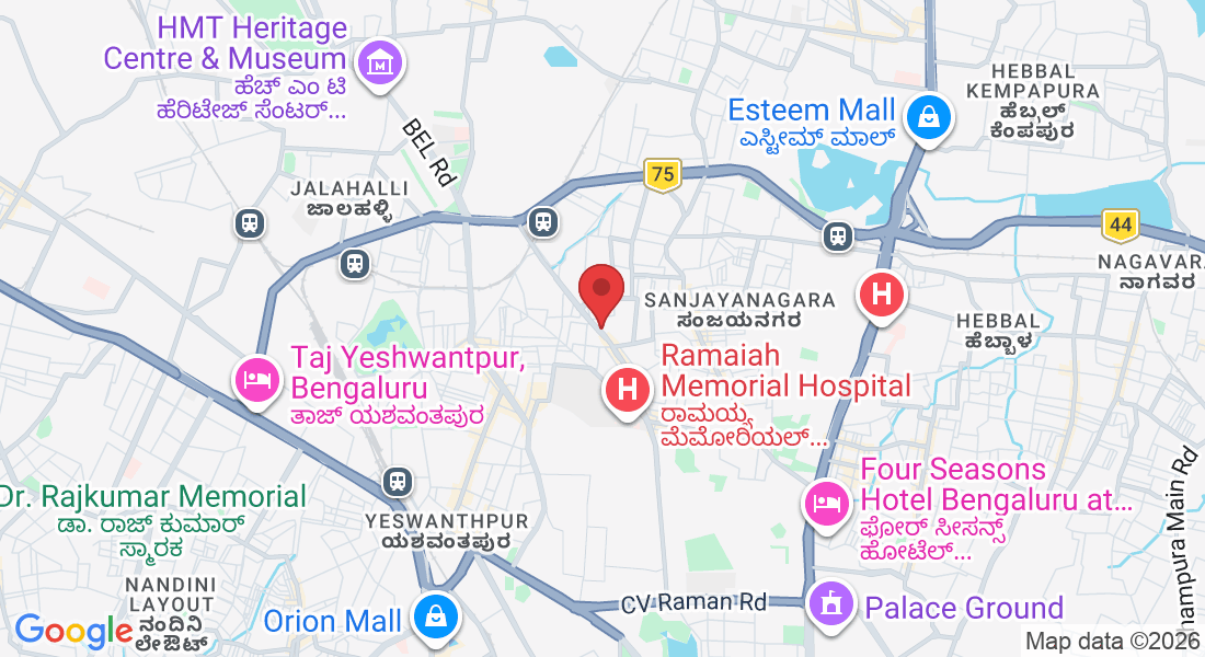 No 17-A, 2nd Floor 3rd Main, 3rd Block, Second Phase, New BEL Rd, opp. Duroflex Showroom, RMV Extension, Amarjyothi Layout, Raj Mahal Vilas 2nd Stage, R.M.V. 2nd Stage, Bengaluru, Karnataka 560094, India