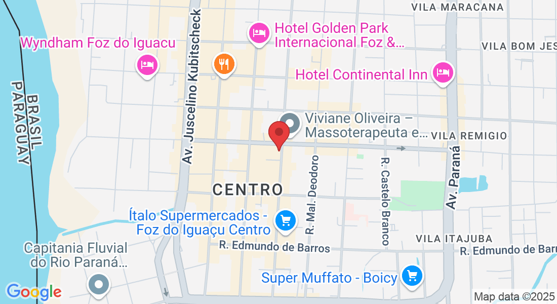 Centro Empresarial Terra das Águas - R. Mal. Floriano Peixoto, 1473 - sala 7 - Centro, Foz do Iguaçu - PR, 85851-020, Brasil