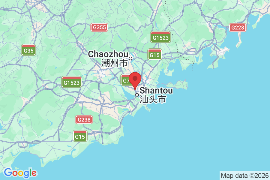 5 Sheng Ye Nan Lu, Jin Ping Qu, Shan Tou Shi, Guang Dong Sheng, China, 515061