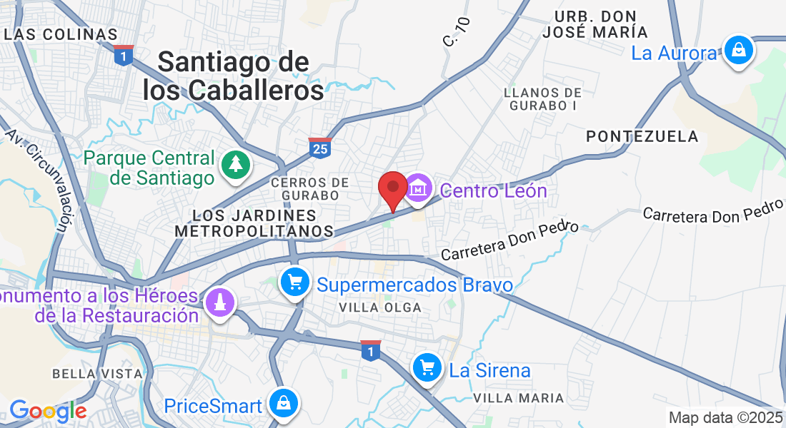 Av. 27 de Febrero 101, Santiago de los Caballeros 51000, República Dominicana