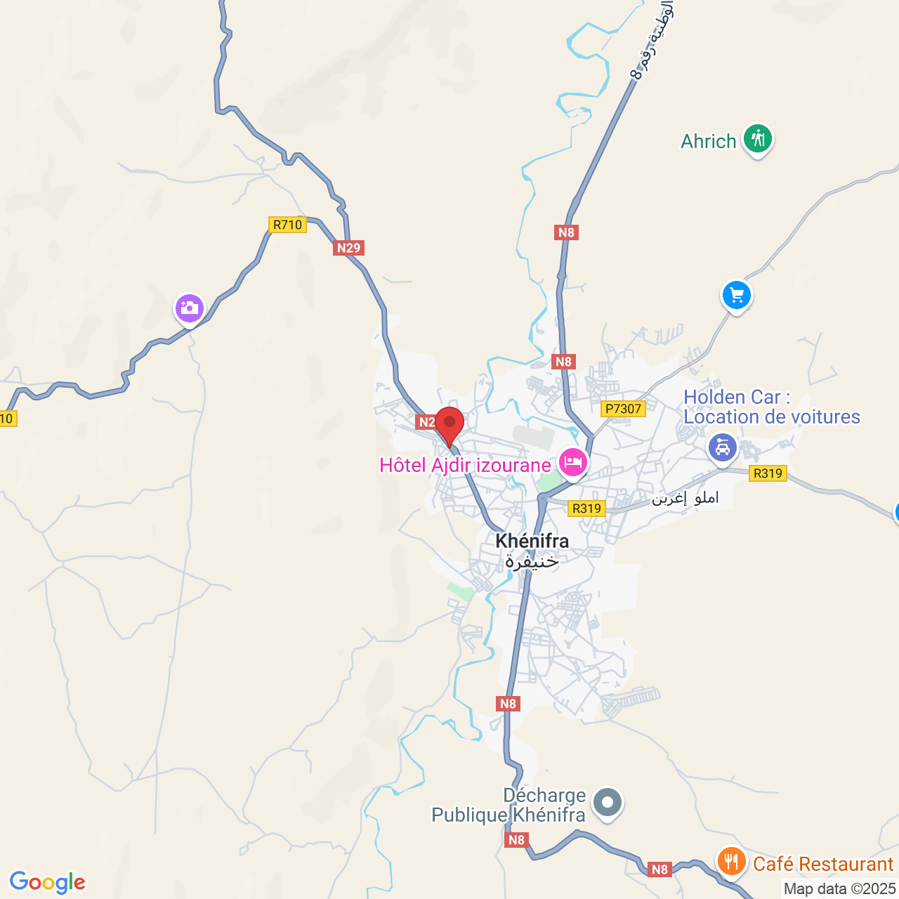 W8VC+GH9, Khénifra, Maroc