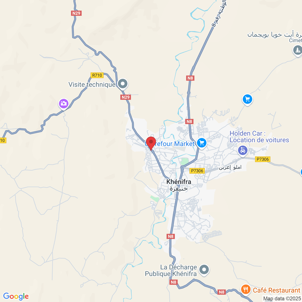 W8VC+GH9, Khénifra, Maroc