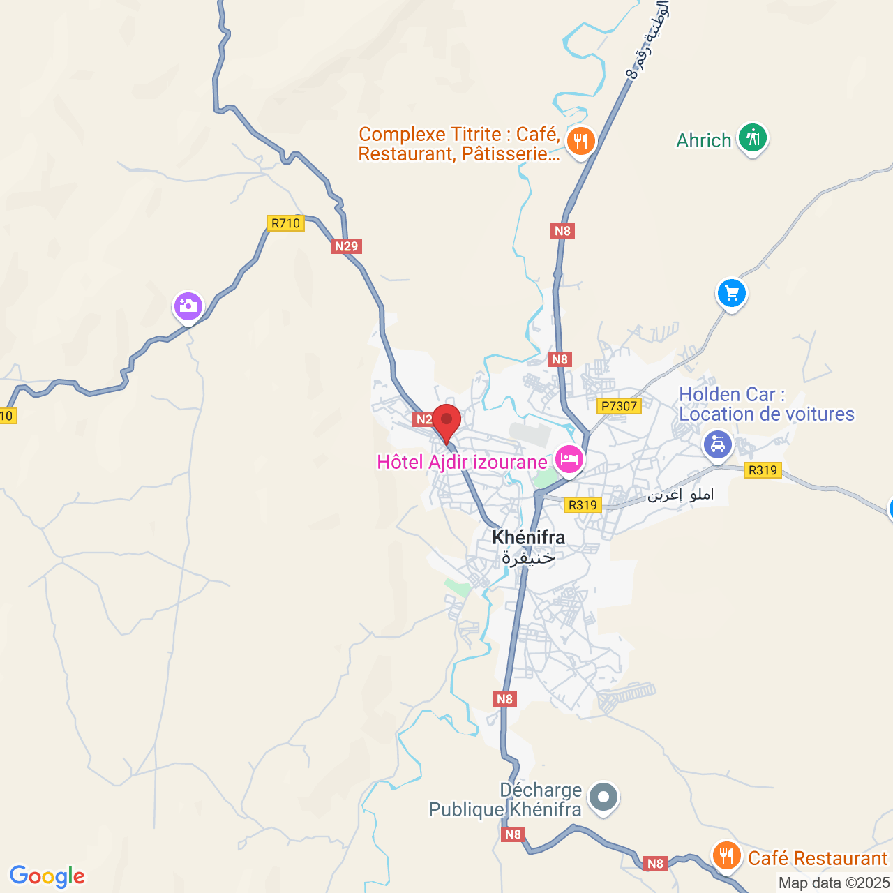 W8VC+GH9, Khénifra, Maroc