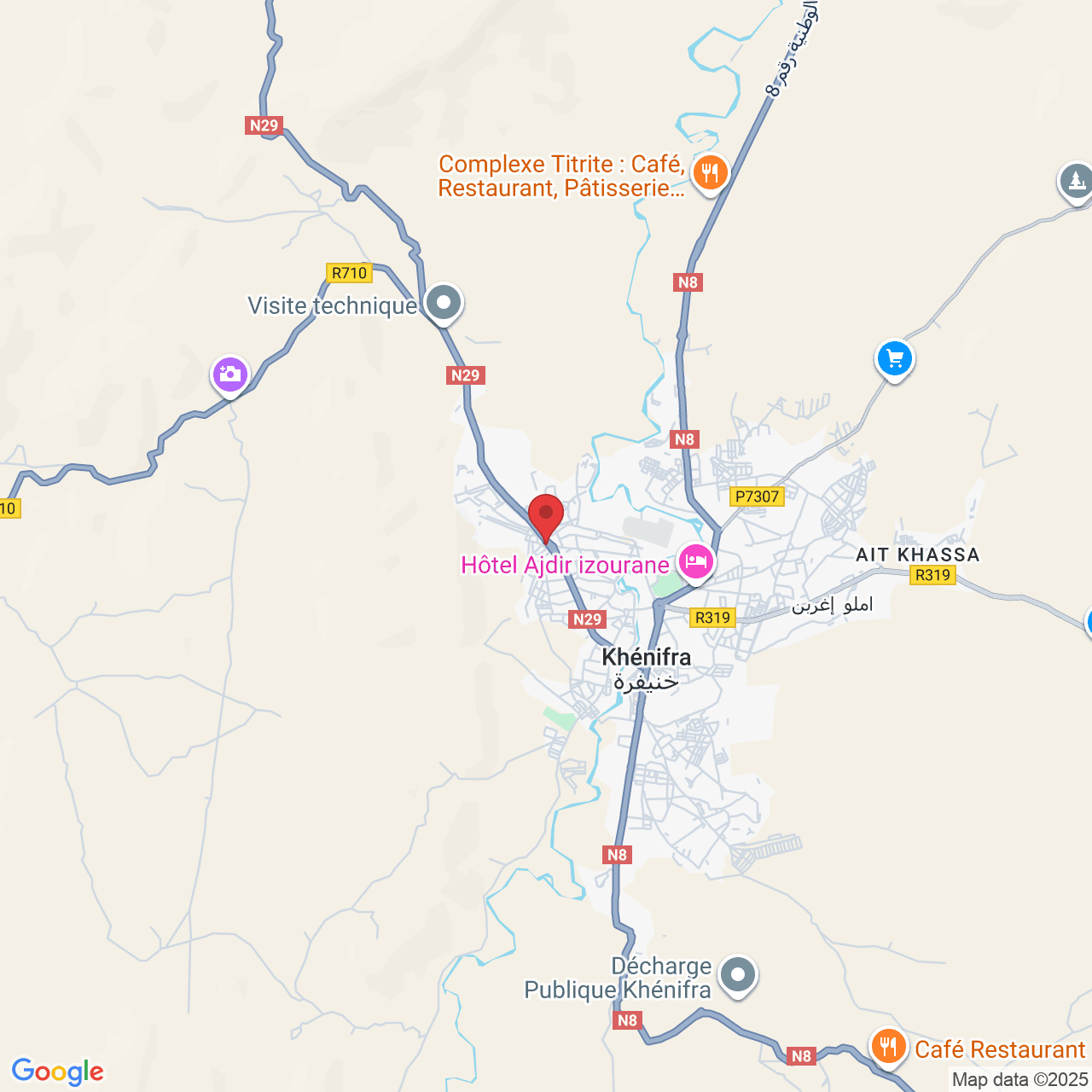 W8VC+GH9, Khénifra, Maroc