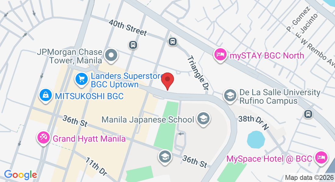 38th Street corner 11th Avenue, Triangle Dr, Makati City, 1634 Metro Manila, Philippines