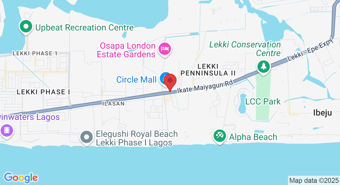 58 Lekki - Epe Expy, express way, Lekki Penninsula II, Lekki 106104, Lagos, Nigeria
