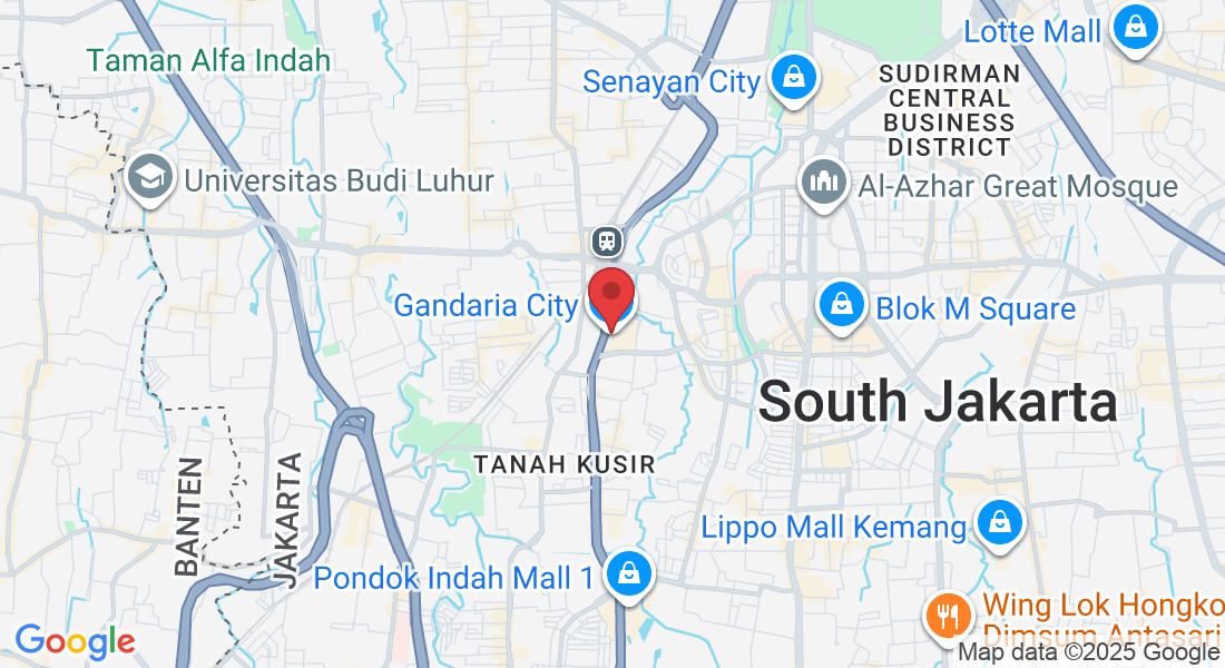 Jl. Sultan Iskandar Muda, Gandaria, Kec. Kby. Lama, Kota Jakarta Selatan, Daerah Khusus Ibukota Jakarta 12240, Indonesia