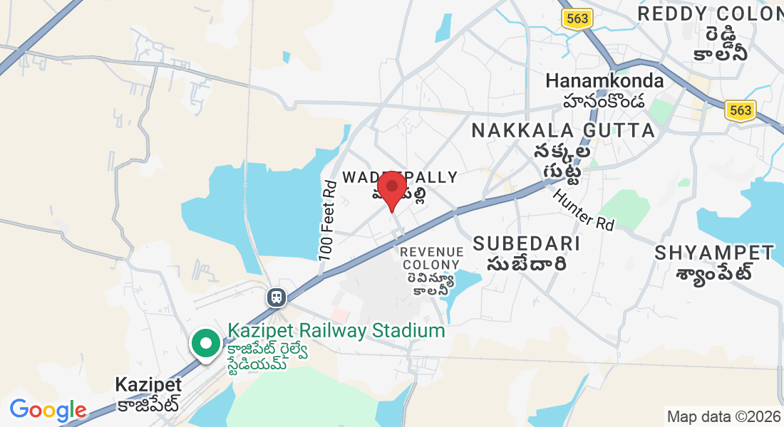 Kushu Building, 1st Floor, Prashant Nagar Lane, opp. Marluce Bakers Just, beside Pista House Restaurant, Chaitanyapuri Colony, Prashanthnagar Colony, Hanamkonda, Telangana 506004, India