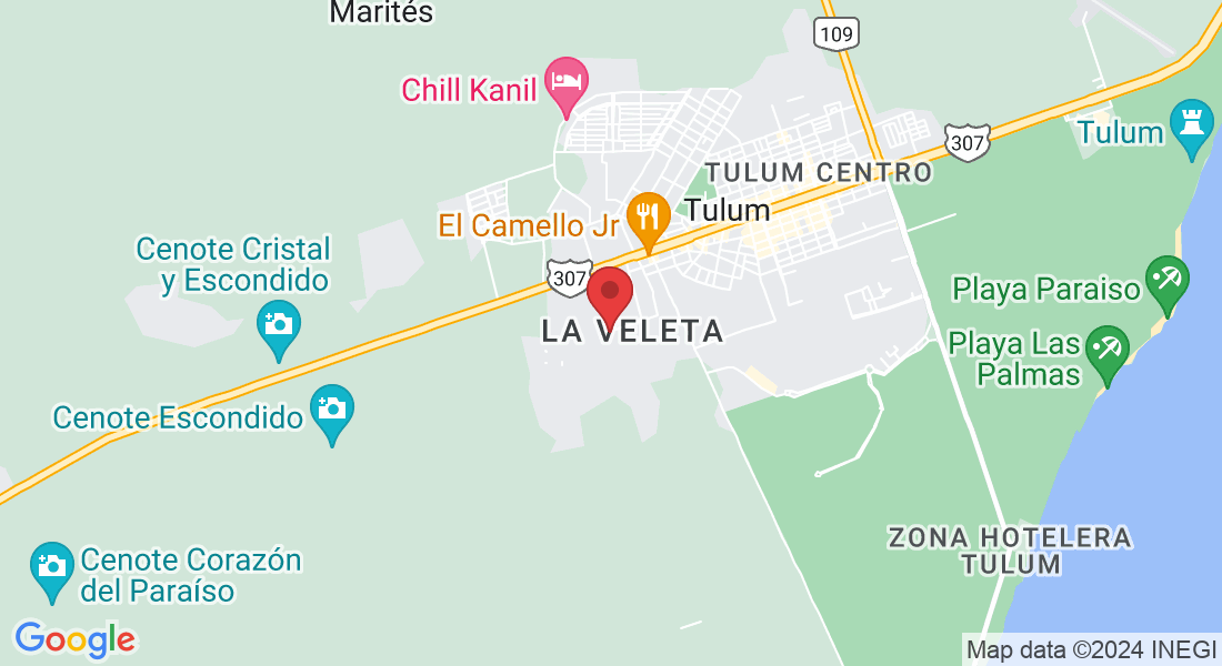 Calle 12 Sur 22, La Veleta, 77760 Tulum, Q.R., México