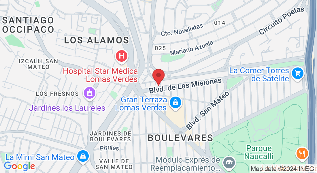 Blvd. de Las Misiones 50, Boulevares, 53100 Naucalpan de Juárez, Méx., México