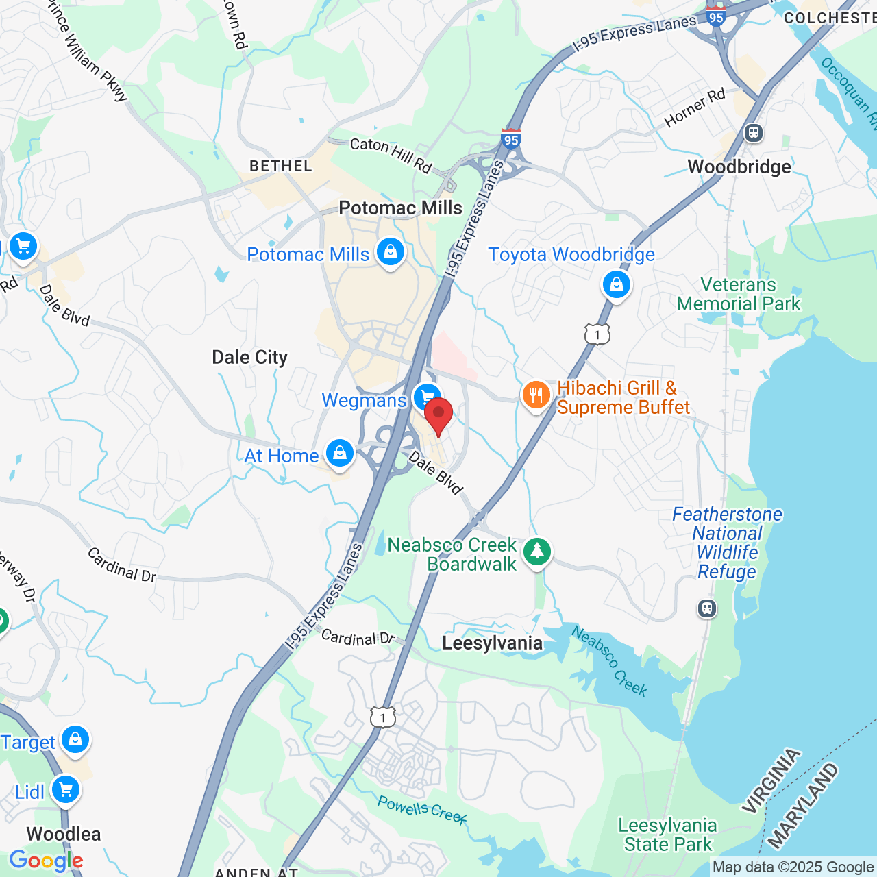 15001 Potomac Town Pl suite 130, Woodbridge, VA 22191, USA