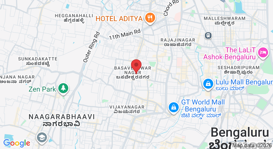 3rd, Havanur Complex, 72/73, 80 Feet Ring Rd, above Babymart, next to Canara Bank, 2nd Stage, KHB Colony, Basaveshwar Nagar, Bengaluru, Karnataka 560079, India