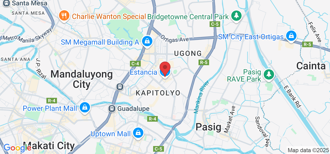 Estancia Mall, Capitol Commons, Meralco Ave Unit 215 L2, Pasig, 1605 Metro Manila, Philippines