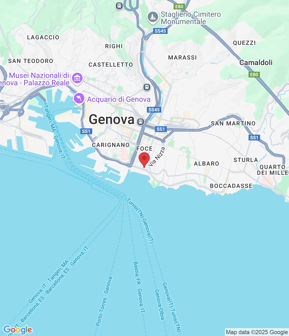 Via Alessandro Rimassa, 178-180, 16129 Genova GE, Italia