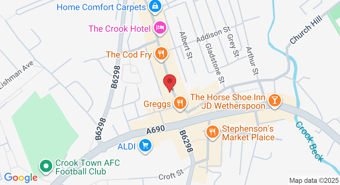 9 Hope St, Crook DL15 9HS, UK