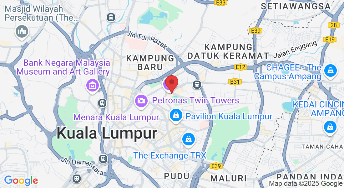 Lot No. 241, Level 2Menara, Menara Berkembar Petronas, Kuala Lumpur City Centre, 50088 Kuala Lumpur, Wilayah Persekutuan Kuala Lumpur, Malaysia