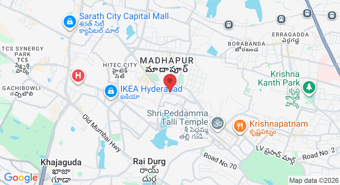 11, Hitech City Rd, Megha Hills, Sri Sai Nagar, Madhapur, Hyderabad, Telangana 500081, India