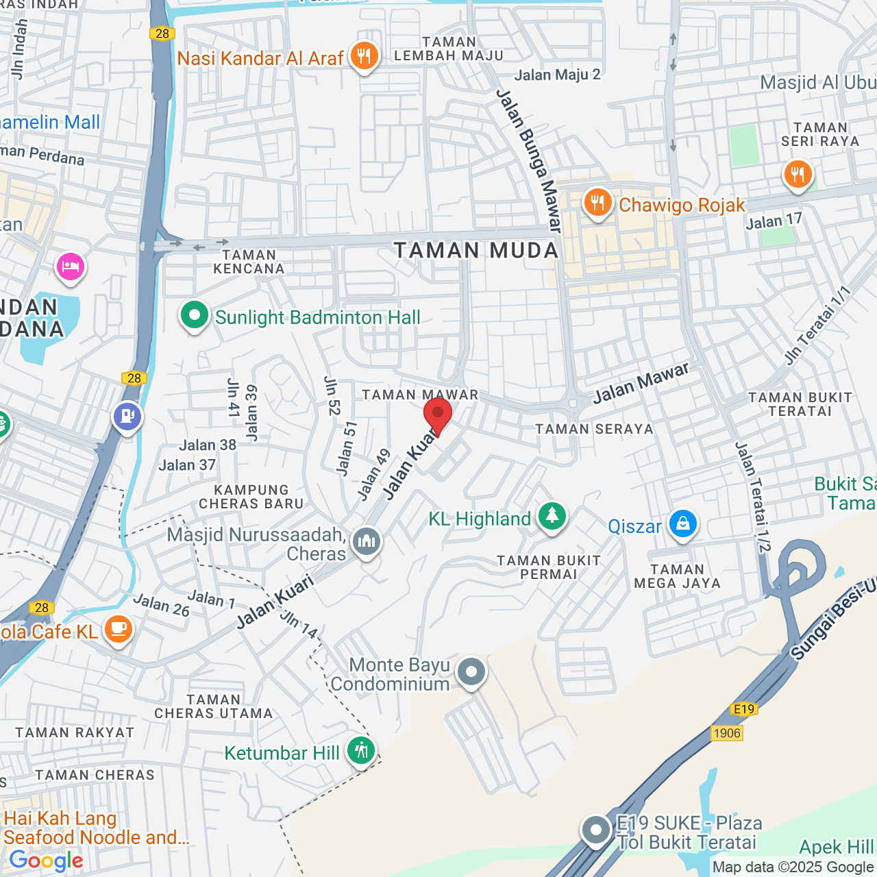 43, Jalan Mawar 15, Taman Bukit Permai, 56100 Kuala Lumpur, Selangor, Malaysia