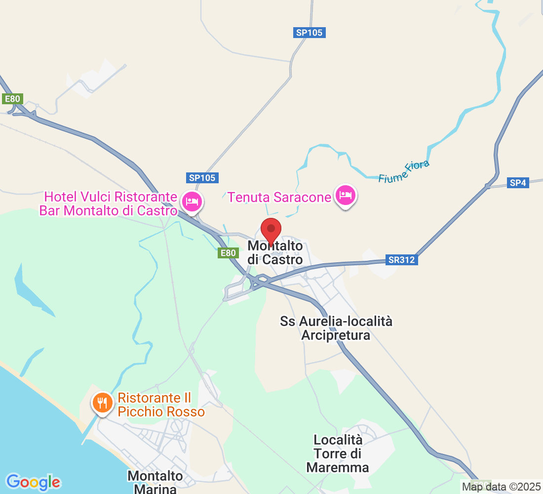 Via Aurelia Tarquinia, 18, 01014 Montalto di Castro VT, Italia