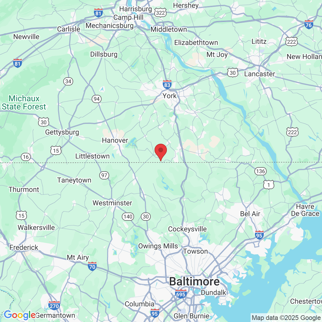 4131 Huffmanville Rd, Glen Rock, PA 17327, USA